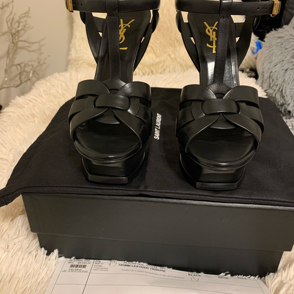YSL 105MM Leather Tribute size 38EU , size 8 US